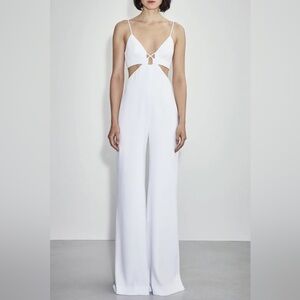 New with flaws Et Ochs Carter White Wide Leg Jumpsuit 12